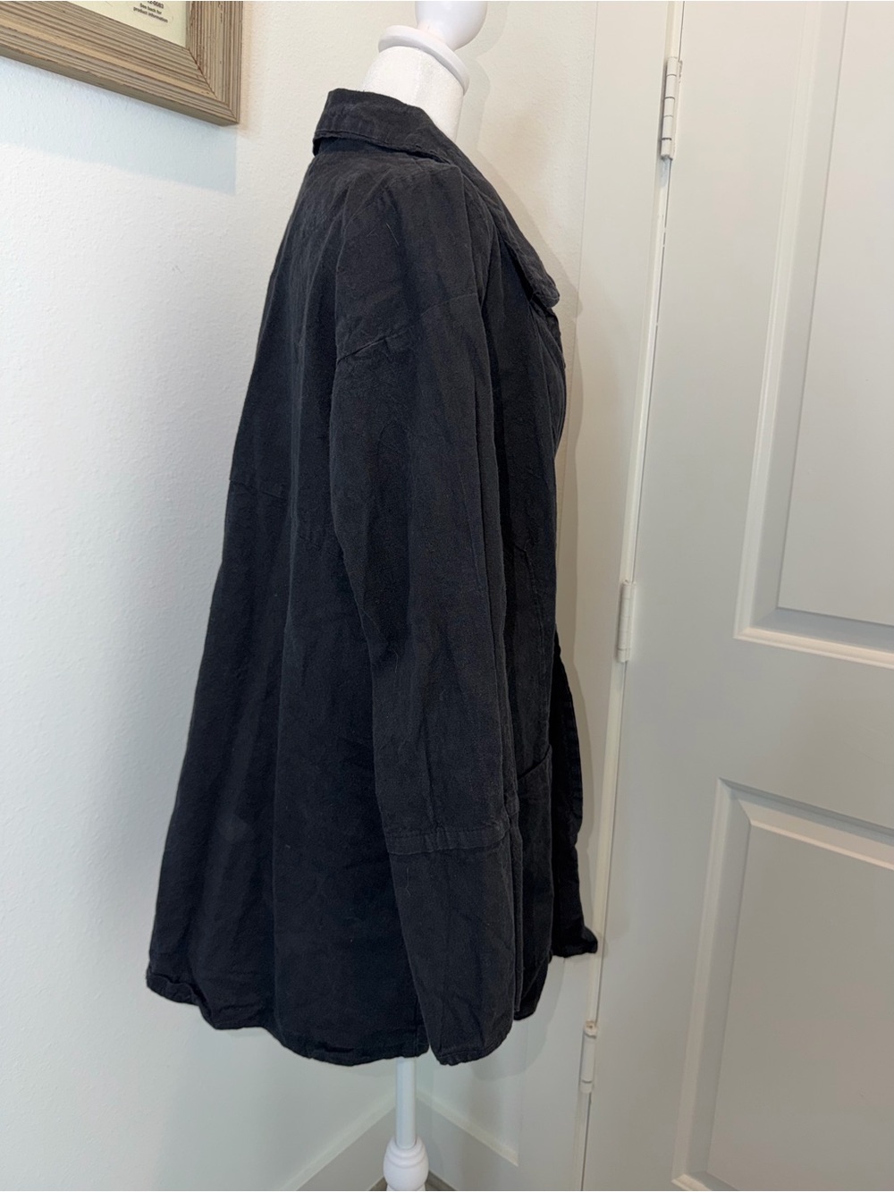 Blue Fish Black Button-Front Utility Jacket blouse - Picture 2 of 11